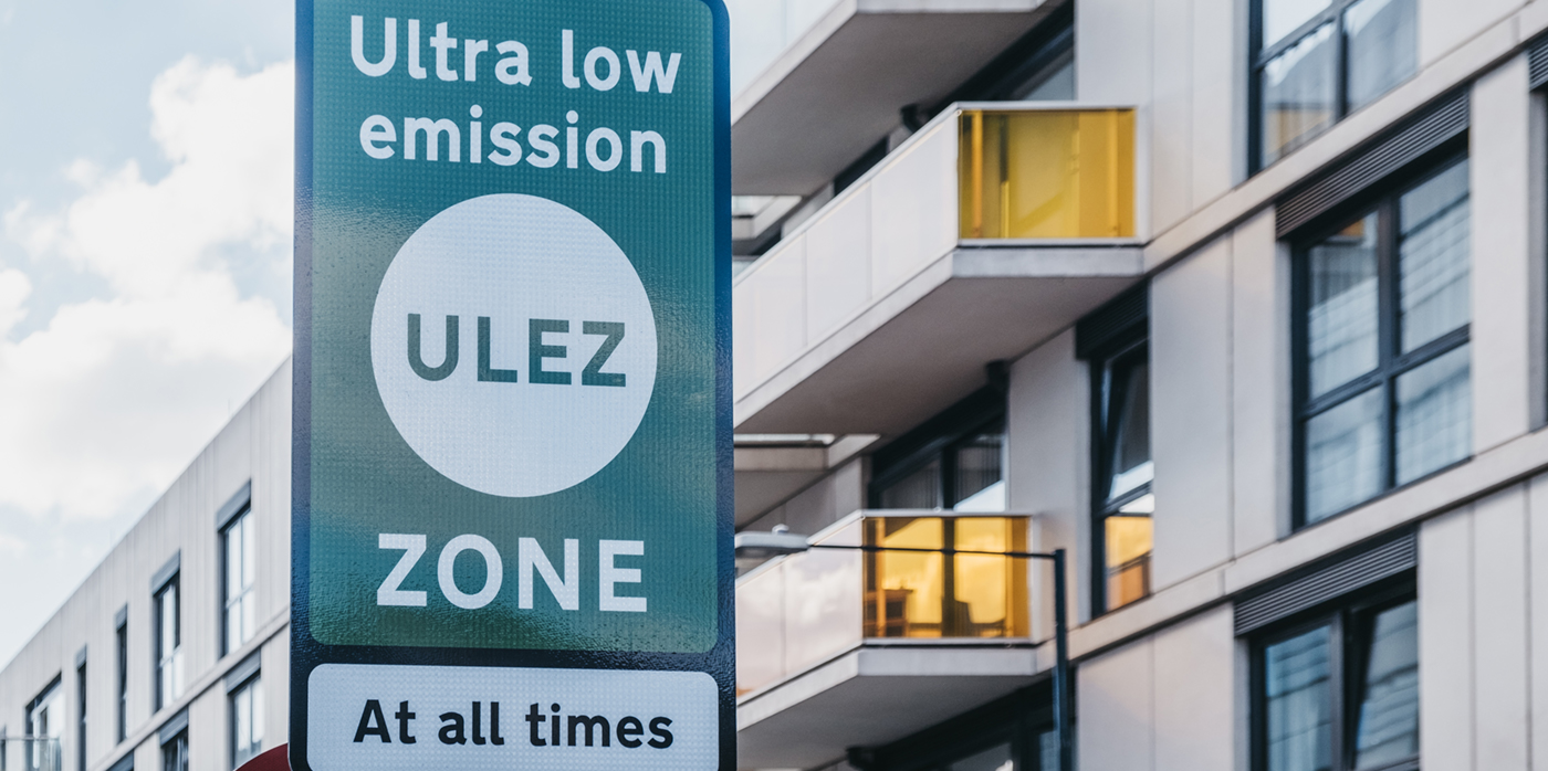 ulta low emission zone sign